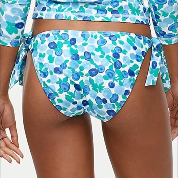 J Crew Eco ruched french bikini top in blueberry floral Size XXL - Picture 6 of 8